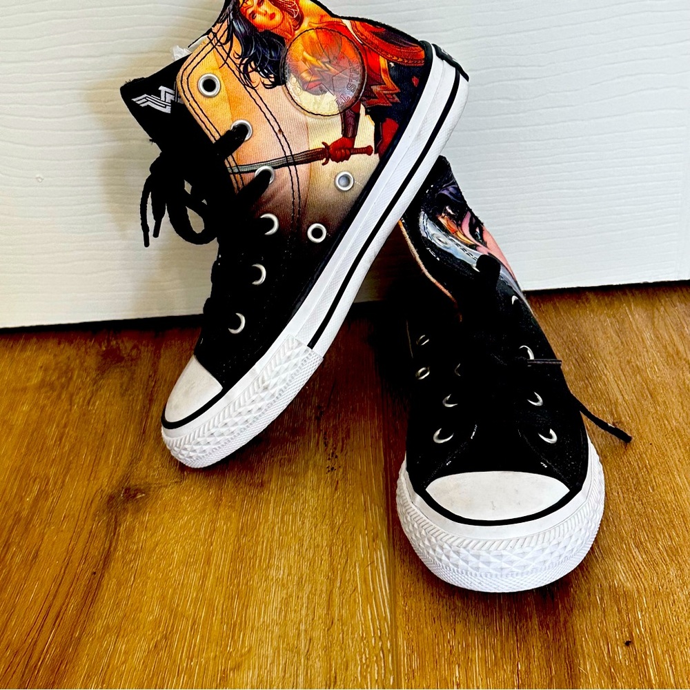 Kids Black and White High-Top Sneakers converse kids 13